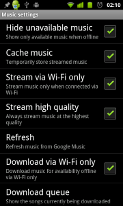 settings
